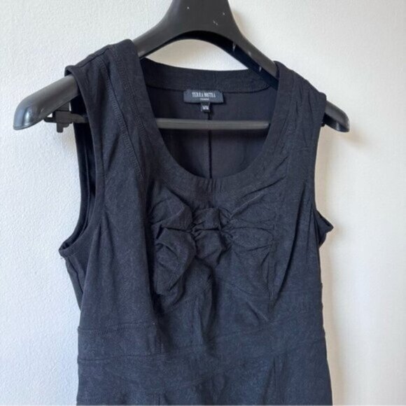 Vintage Y2K Black Bubble Dress with Peplum Pleats Tulle Tutu Trim Size Medium - Picture 9 of 11